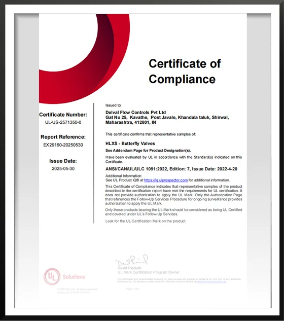 ISO 9001 - Quality Management System certificate